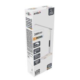 Asztali LED lámpa, QI Mona, 7W, AVIDE, fehér