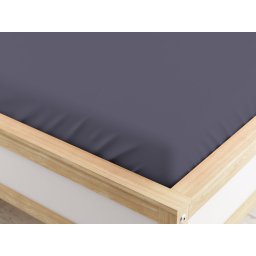 Mikroszálas gumis lepedő sötétszürke 90 x 200 cm