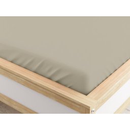 Mikroszálas gumis lepedő homokszínű 90 x 200 cm