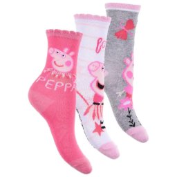 Peppa malac gyerek bokazokni 3 pár/csomag 23-34 Nr3