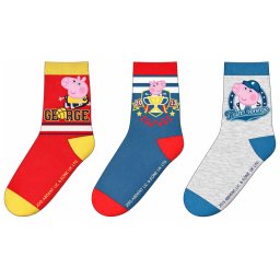 Peppa malac gyerek bokazokni 3 pár/csomag 23-34 Nr2