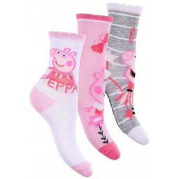Peppa malac gyerek bokazokni 3 pár/csomag 23-34 Nr4