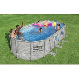 Bestway Power Steel Swim Vistar SUMATRA Ovális fémvázas medence szett ablakkal 549 x 274 x 122 cm