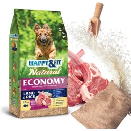 Happy&Fit Natural Economy Adult with Lamb & Rice 14kg