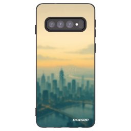 Fekete szilikon tok az alábbi mobiltelefonokra Samsung Galaxy S10 G973 - Airplane mode