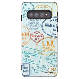 Fekete szilikon tok az alábbi mobiltelefonokra Samsung Galaxy S10 G973 - PASSPORT EDITION