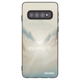 Fekete szilikon tok az alábbi mobiltelefonokra Samsung Galaxy S10 G973 - IN TRANSIT