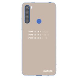 Átlátszó szilikon tok az alábbi mobiltelefonokra Xiaomi Redmi Note 8T - Positive Vibes