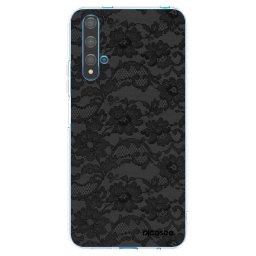 Átlátszó szilikon tok az alábbi mobiltelefonokra Huawei Nova 5T - Dark Elegance