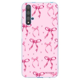 Átlátszó szilikon tok az alábbi mobiltelefonokra Huawei Nova 5T - Bow Aesthetic