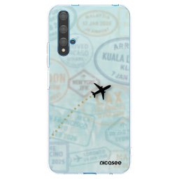 Átlátszó szilikon tok az alábbi mobiltelefonokra Huawei Nova 5T - FLIGHT PATH