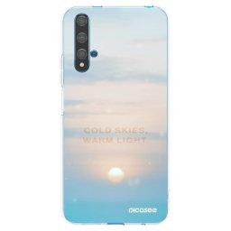 Átlátszó szilikon tok az alábbi mobiltelefonokra Huawei Nova 5T - COLD SKIES