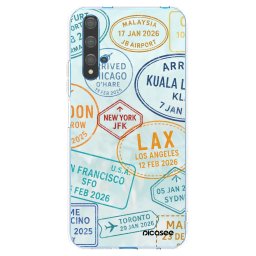 Átlátszó szilikon tok az alábbi mobiltelefonokra Huawei Nova 5T - PASSPORT EDITION