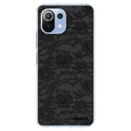 Átlátszó szilikon tok az alábbi mobiltelefonokra Xiaomi Mi 11 Lite - Dark Elegance
