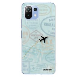 Átlátszó szilikon tok az alábbi mobiltelefonokra Xiaomi Mi 11 Lite - FLIGHT PATH
