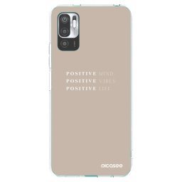 Átlátszó szilikon tok az alábbi mobiltelefonokra Xiaomi Redmi Note 10 5G - Positive Vibes