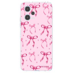 Átlátszó szilikon tok az alábbi mobiltelefonokra Xiaomi Redmi Note 12 5G - Bow Aesthetic