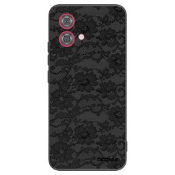 Fekete szilikon tok az alábbi mobiltelefonokra Motorola Moto G84 5G - Dark Elegance