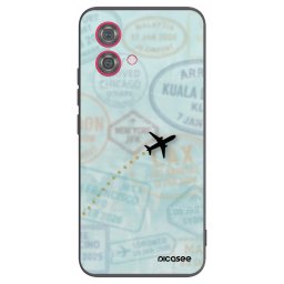 Fekete szilikon tok az alábbi mobiltelefonokra Motorola Moto G84 5G - FLIGHT PATH