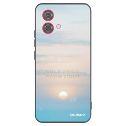 Fekete szilikon tok az alábbi mobiltelefonokra Motorola Moto G84 5G - COLD SKIES