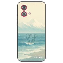 Fekete szilikon tok az alábbi mobiltelefonokra Motorola Moto G84 5G - COLD AIR
