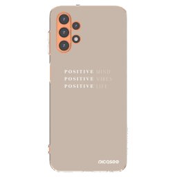 Átlátszó szilikon tok az alábbi mobiltelefonokra Samsung Galaxy A13 5G - Positive Vibes