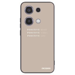 Fekete szilikon tok az alábbi mobiltelefonokra Xiaomi Redmi Note 14S - Positive Vibes