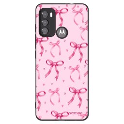 Fekete szilikon tok az alábbi mobiltelefonokra Motorola Edge 60 5G - Bow Aesthetic