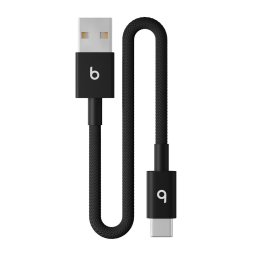 Beats USB-A / USB-C fonott kábel (20cm) - Fekete Bolt
