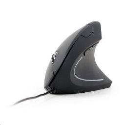 GEMBIRD egér MUS-ERGO-01, vezetékes, optikai, függőleges, 1200-3200 dpi, USB, fekete