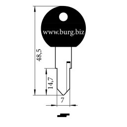 Burg Wächter BW01660 Nyerskulcs
