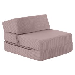 Összecsukható matrac/fotel, 2 az 1-ben, rózsaszín, MALEN