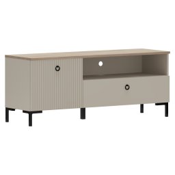 TV-állvány, szürkésbarna Taupe/silverjack tölgy, DOMCA 1K1S