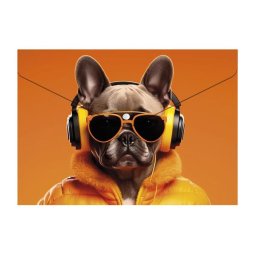 PANTA PLAST Irattartó tasak, A4 PP, patentos, 180 mikron, PANTA PLAST "Cool dog"