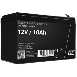 Green Cell AGM VRLA 12V 10Ah karbantartásmentes akkumulátor UPS-egységekhez