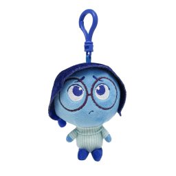 Disney Agymanók Sadness 3D plüss figura akasztóval, táskadísz 12 cm