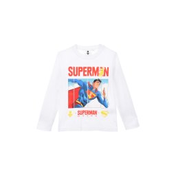 Superman White gyerek hosszú póló, felső 4 év / 104 cm