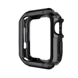 Szilikon keret (BUMPER, ütésállóság) FEKETE Apple Watch Series 10 46mm