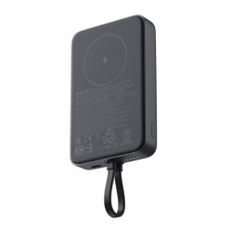 XIAOMI vésztöltő Type-C aljzat (10000mAh, 33W, gyorstöltő, MagSafe, fix Type-C kábel) SÖTÉTSZÜRKE