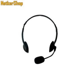 Ewent EW3563 fekete mikrofonos fejhallgató headset (2 év garancia)