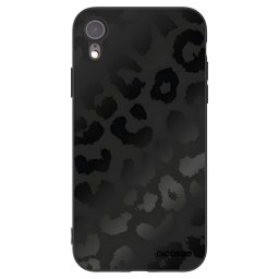 Fekete szilikon tok az alábbi mobiltelefonokra Apple iPhone XR - Midnight Leopard