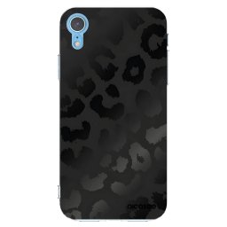 Átlátszó szilikon tok az alábbi mobiltelefonokra Apple iPhone XR - Midnight Leopard