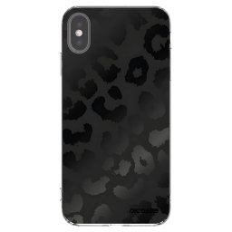 Átlátszó szilikon tok az alábbi mobiltelefonokra Apple iPhone XS Max - Midnight Leopard