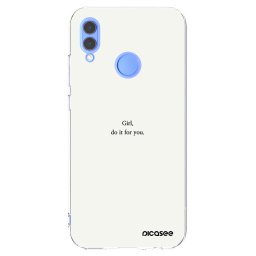 Átlátszó szilikon tok az alábbi mobiltelefonokra Honor 10 Lite - Girl, do it for you