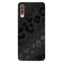 Átlátszó szilikon tok az alábbi mobiltelefonokra Samsung Galaxy A70 A705F - Midnight Leopard