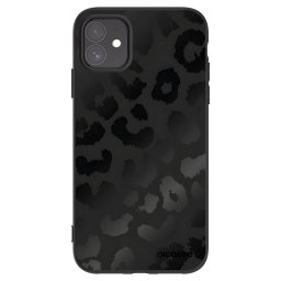 Fekete szilikon tok az alábbi mobiltelefonokra Apple iPhone 11 - Midnight Leopard