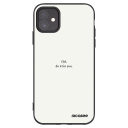 Fekete szilikon tok az alábbi mobiltelefonokra Apple iPhone 11 - Girl, do it for you
