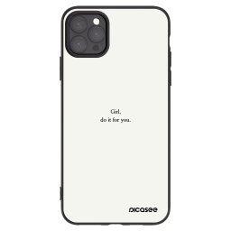 Fekete szilikon tok az alábbi mobiltelefonokra Apple iPhone 11 Pro Max - Girl, do it for you