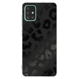 Átlátszó szilikon tok az alábbi mobiltelefonokra Samsung Galaxy A51 A515F - Midnight Leopard