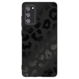 Fekete szilikon tok az alábbi mobiltelefonokra Samsung Galaxy S20 FE - Midnight Leopard